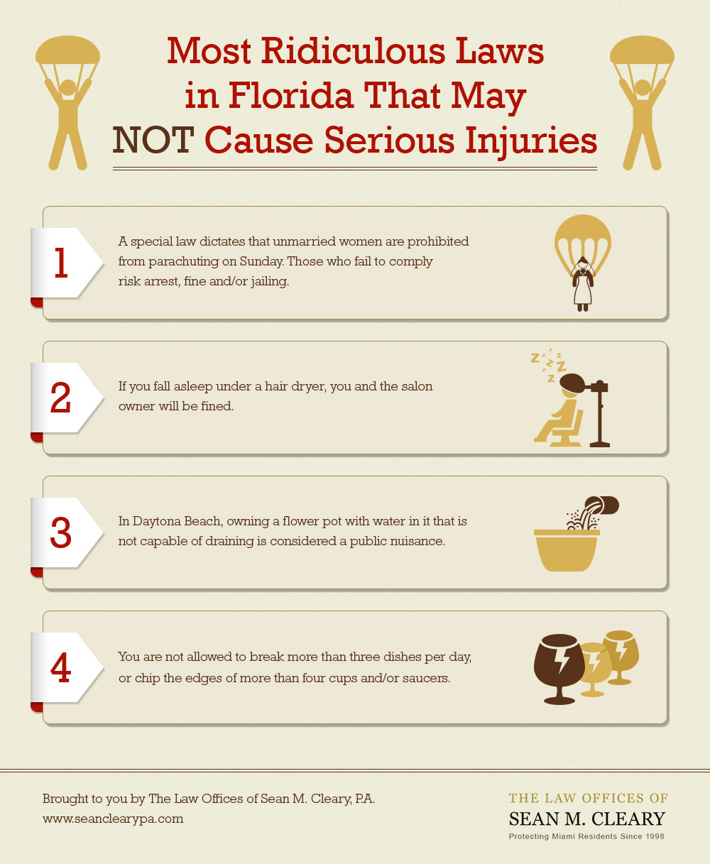 Most Ridiculous Laws In Florida That May NOT Cause Serious Injuries 